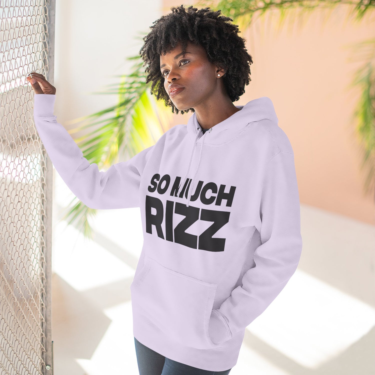 "So Much Rizz" Hoodie — Bold Text Streetwear Pullover for Trendsetters