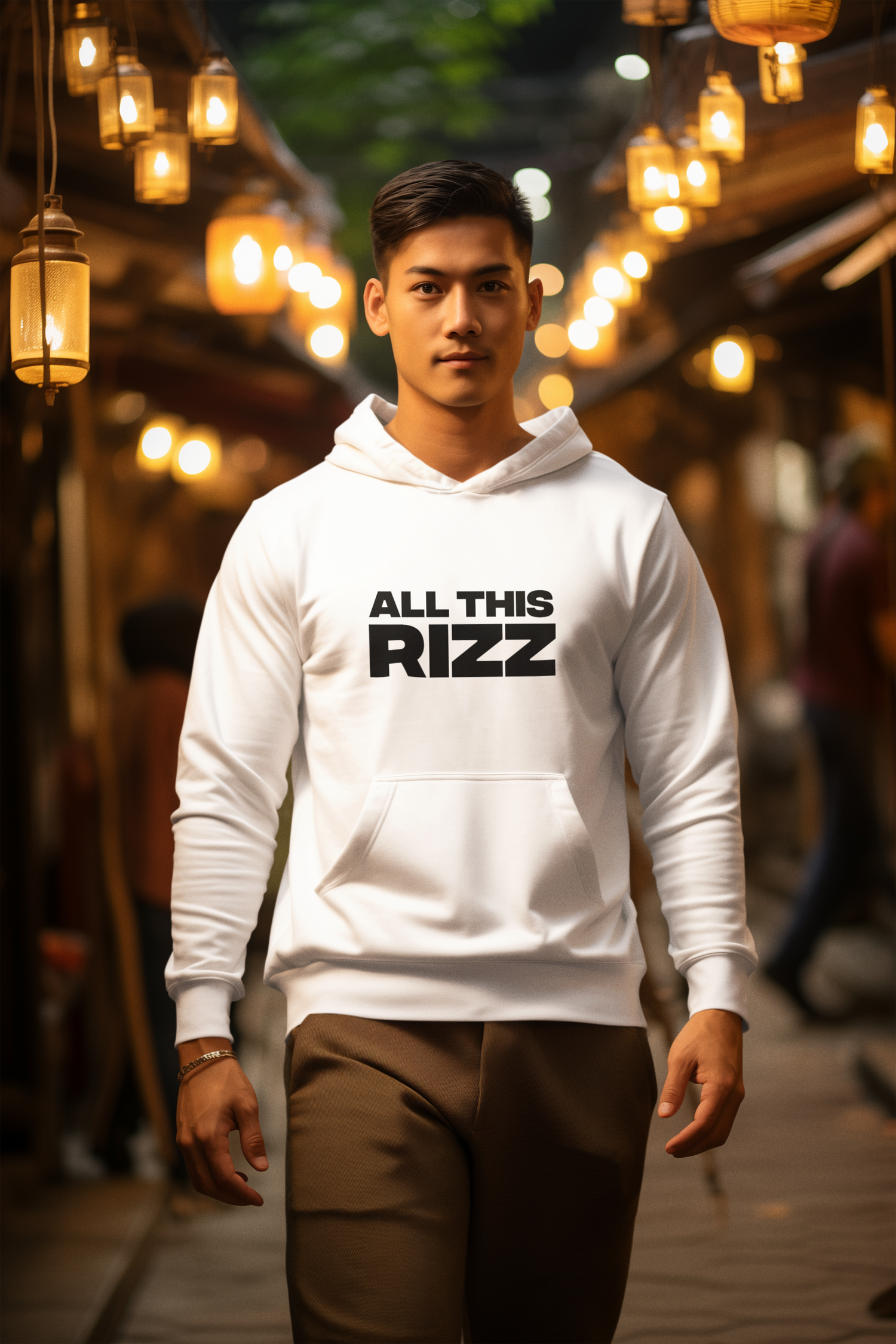 "So Much Rizz" Hoodie — Bold Text Streetwear Pullover for Trendsetters