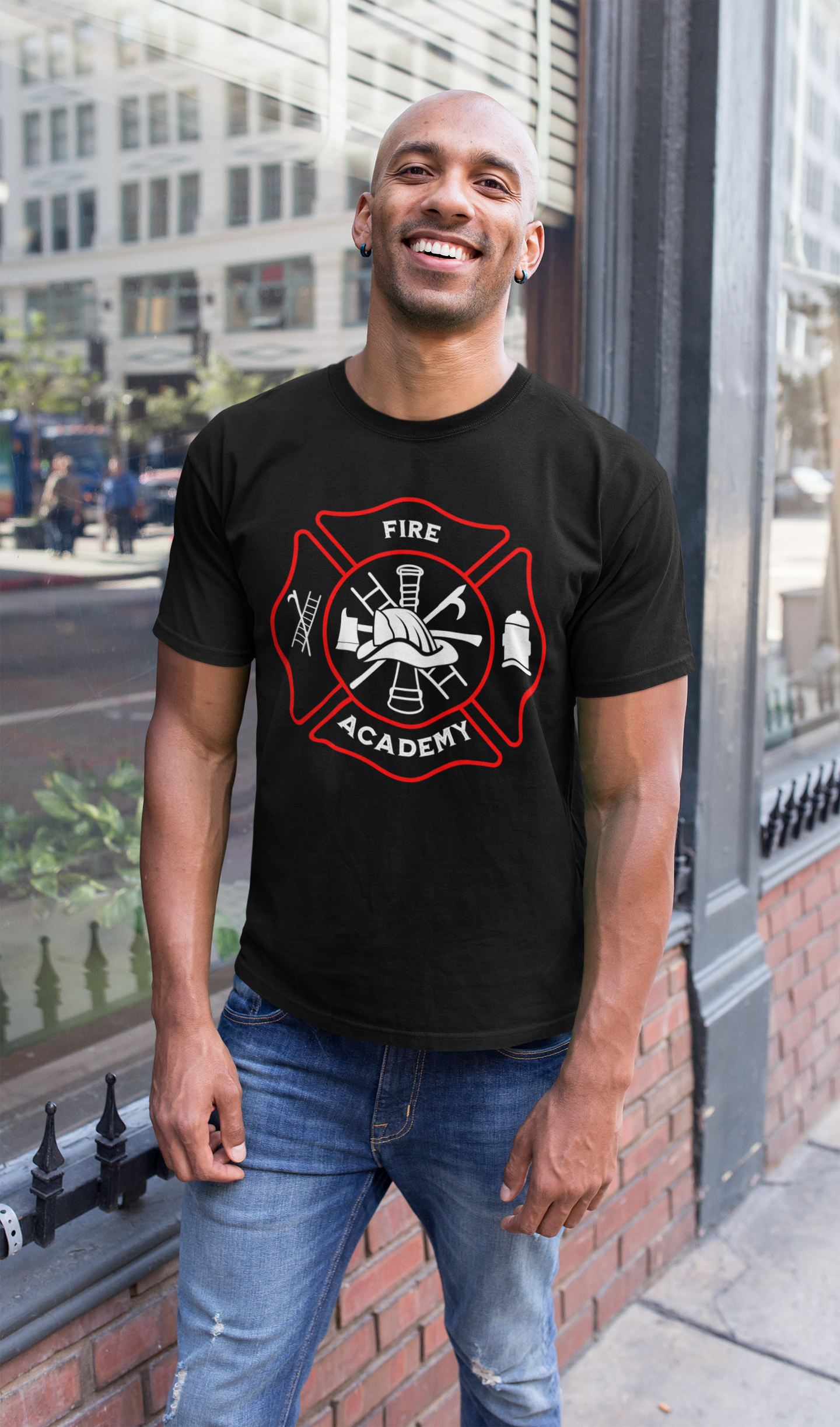 Fire Academy Graduation Sweatshirt — Probie to Chief (plus "Mom") Rank List Crewneck