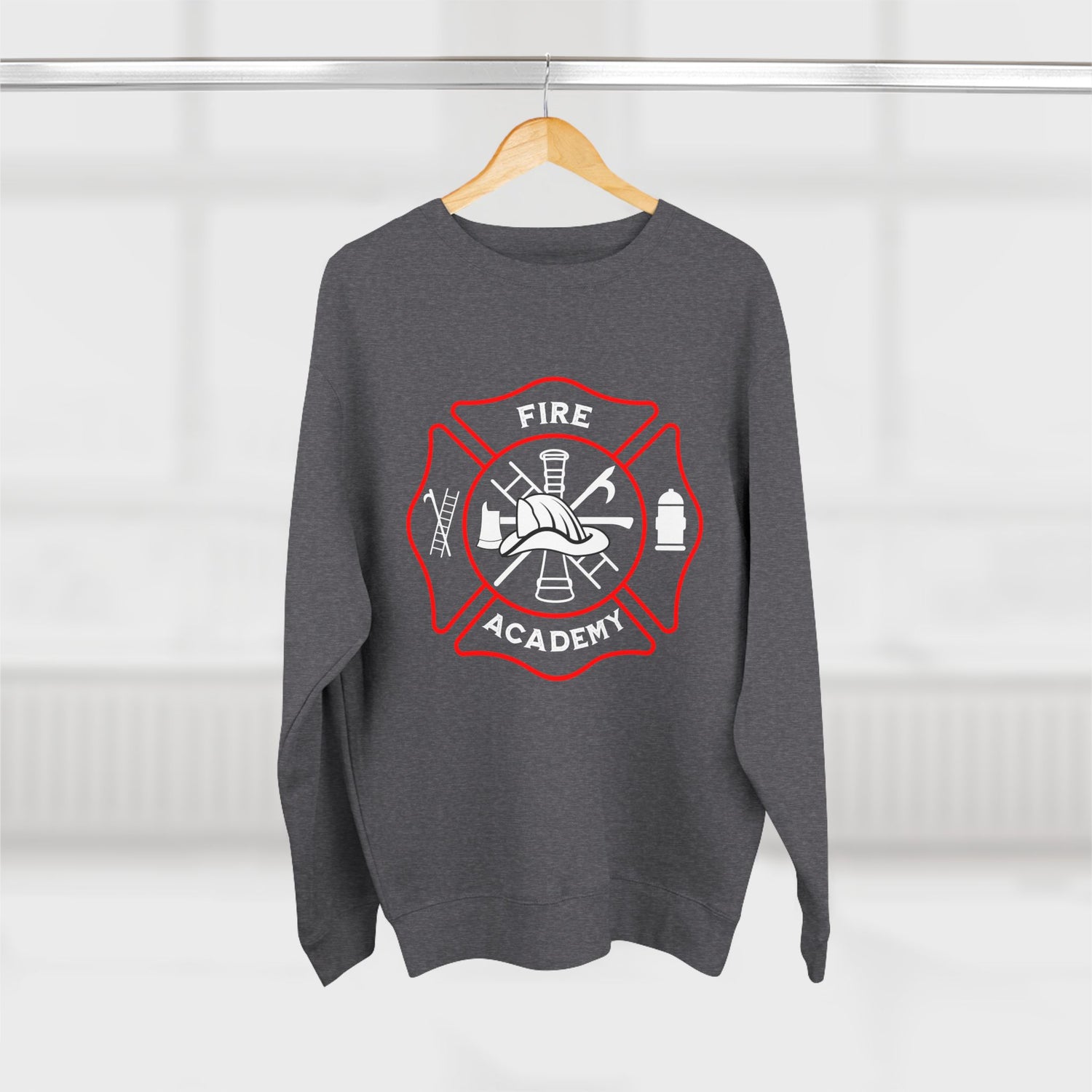 Fire Academy Graduation Sweatshirt — Probie to Chief (plus "Mom") Rank List Crewneck