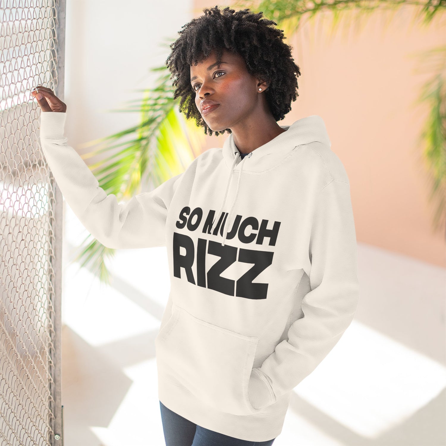 "So Much Rizz" Hoodie — Bold Text Streetwear Pullover for Trendsetters