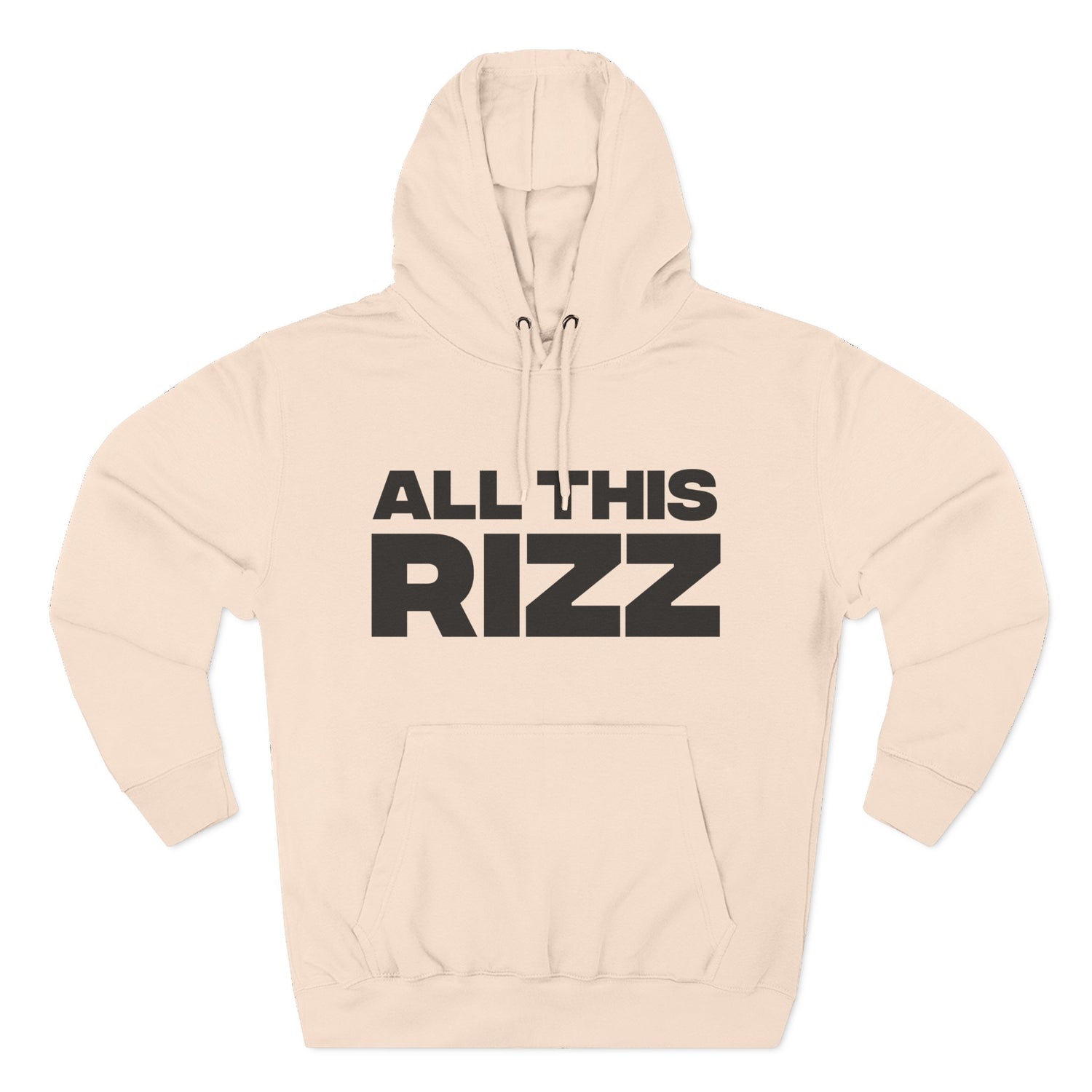 "All This Rizz" Hoodie — Bold Text Streetwear Pullover for Trendsetters