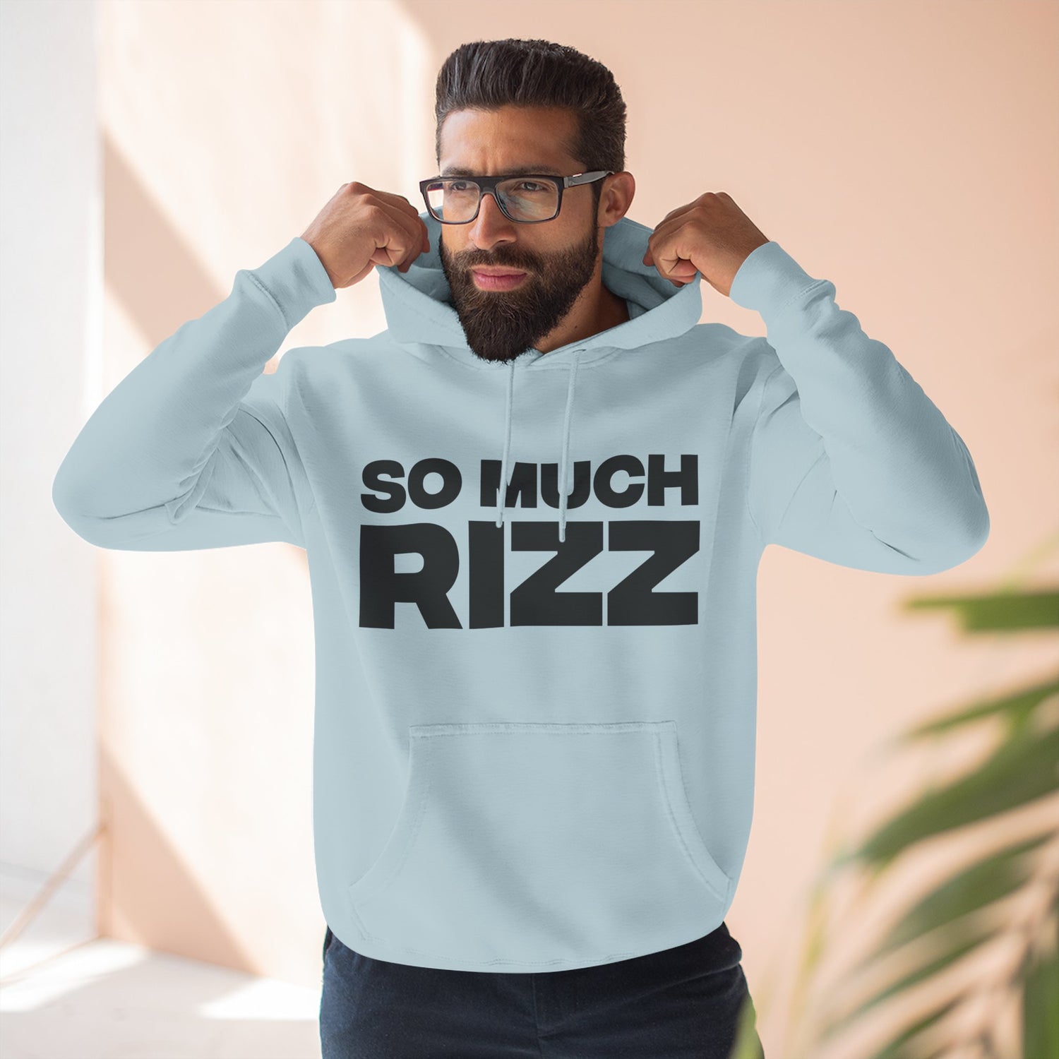"So Much Rizz" Hoodie — Bold Text Streetwear Pullover for Trendsetters