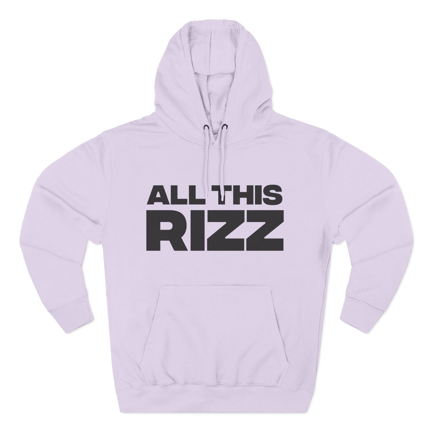 "All This Rizz" Hoodie — Bold Text Streetwear Pullover for Trendsetters