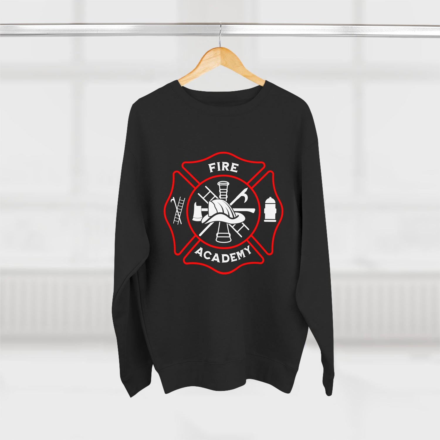 Fire Academy Graduation Sweatshirt — Probie to Chief (plus "Mom") Rank List Crewneck