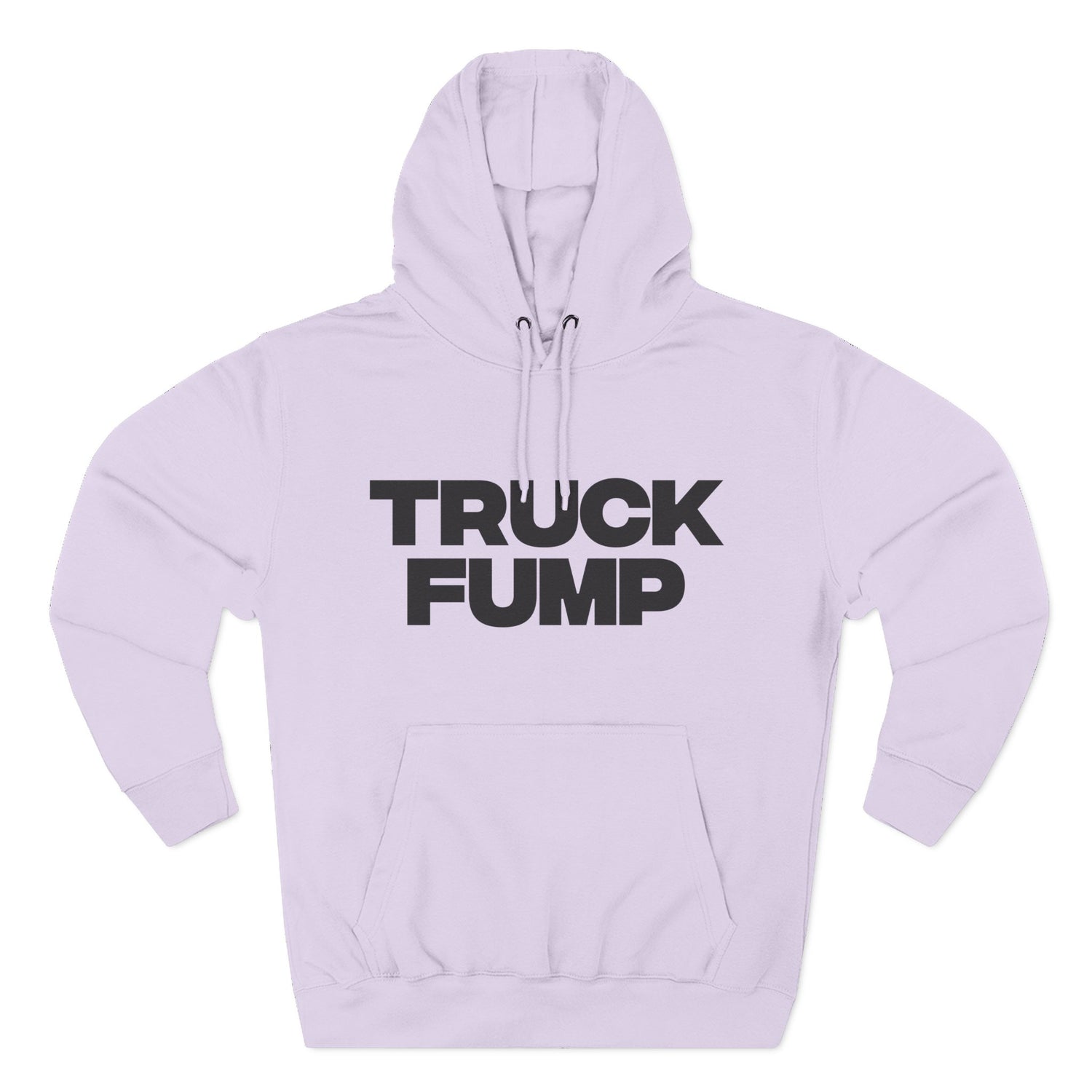 "Truck Fump" Hoodie — Bold Text Political Satire Streetwear Pullover for Trendsetters