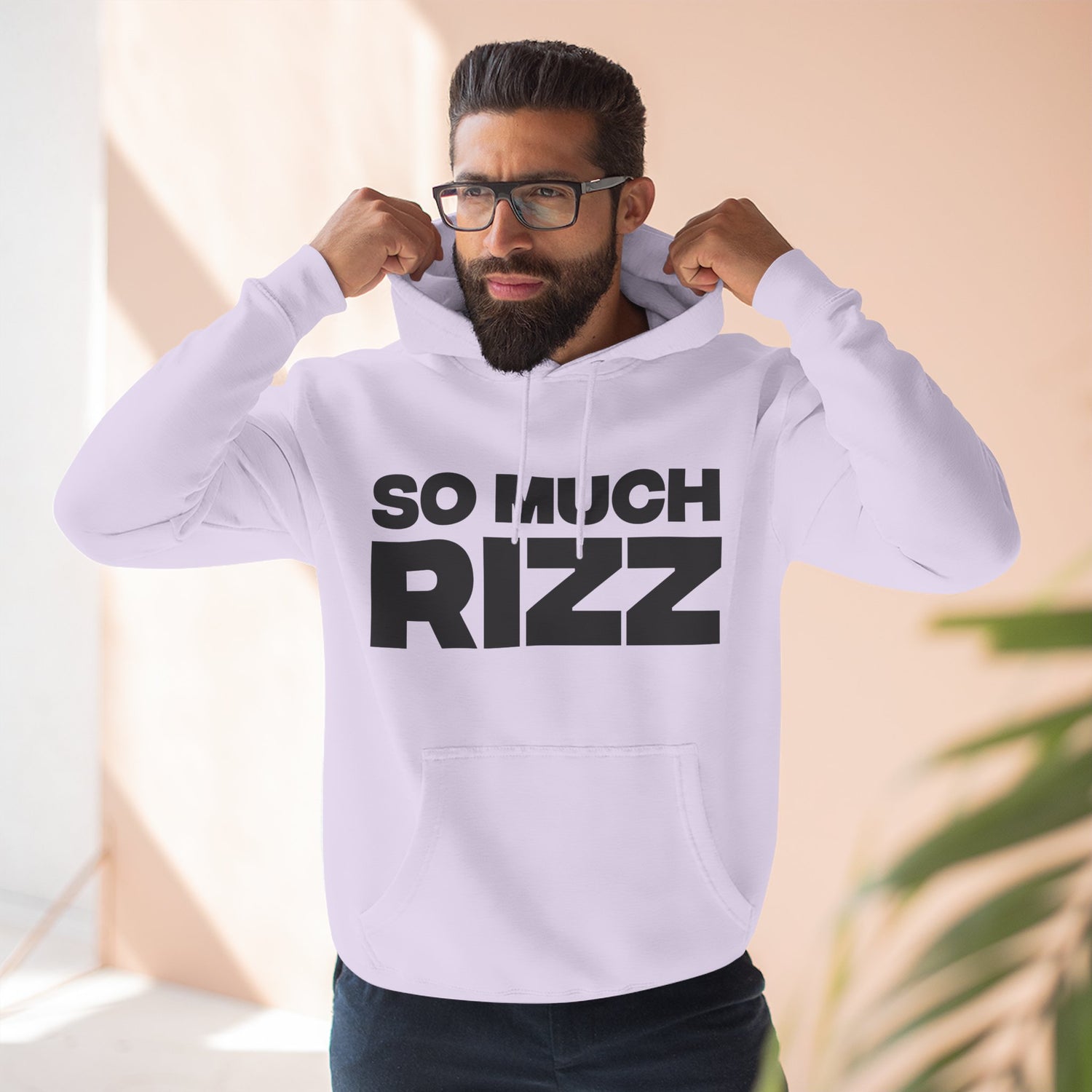 "So Much Rizz" Hoodie — Bold Text Streetwear Pullover for Trendsetters