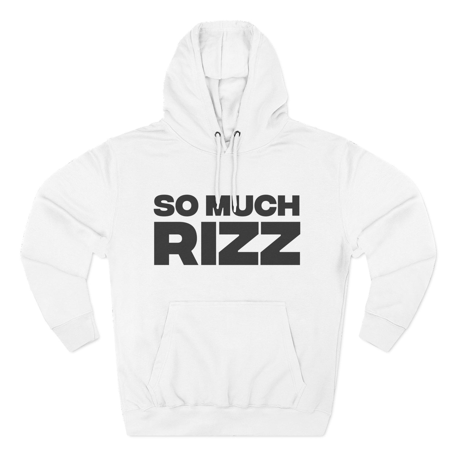 "So Much Rizz" Hoodie — Bold Text Streetwear Pullover for Trendsetters