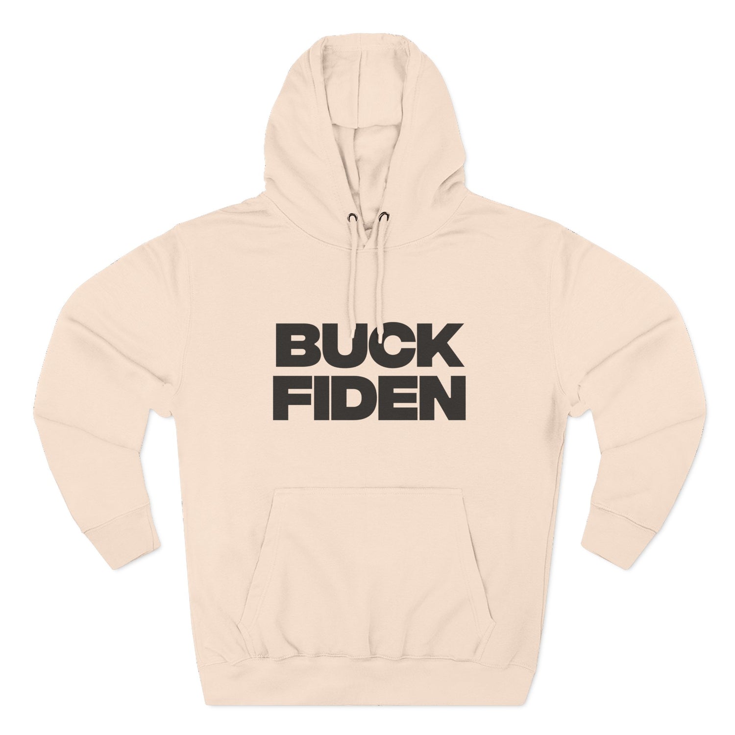 "Buck Fiden" Hoodie — Bold Text Political Satire Streetwear Pullover for Trendsetters