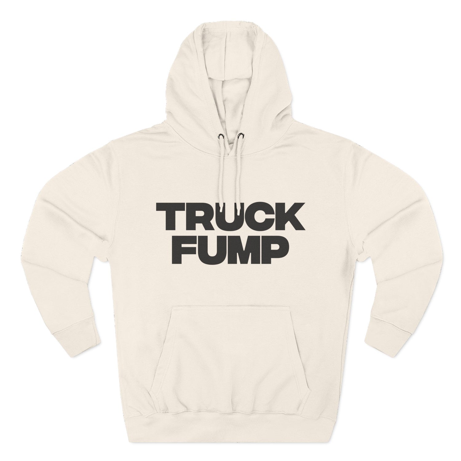 "Truck Fump" Hoodie — Bold Text Political Satire Streetwear Pullover for Trendsetters
