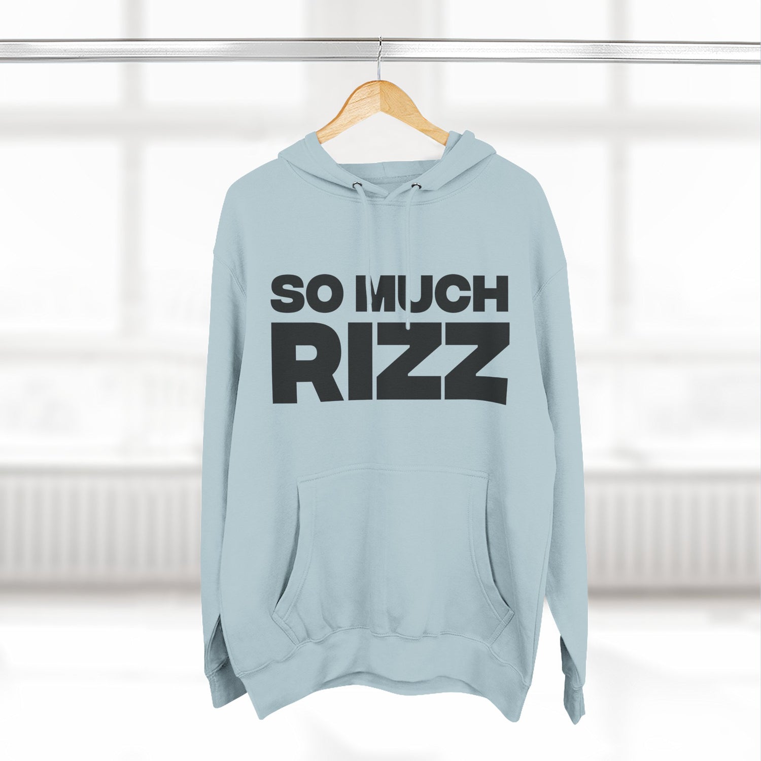 "So Much Rizz" Hoodie — Bold Text Streetwear Pullover for Trendsetters