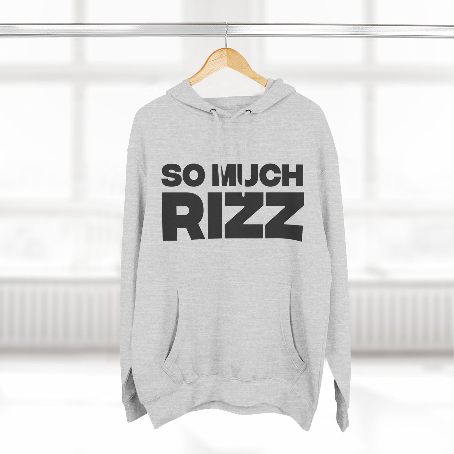 "So Much Rizz" Hoodie — Bold Text Streetwear Pullover for Trendsetters