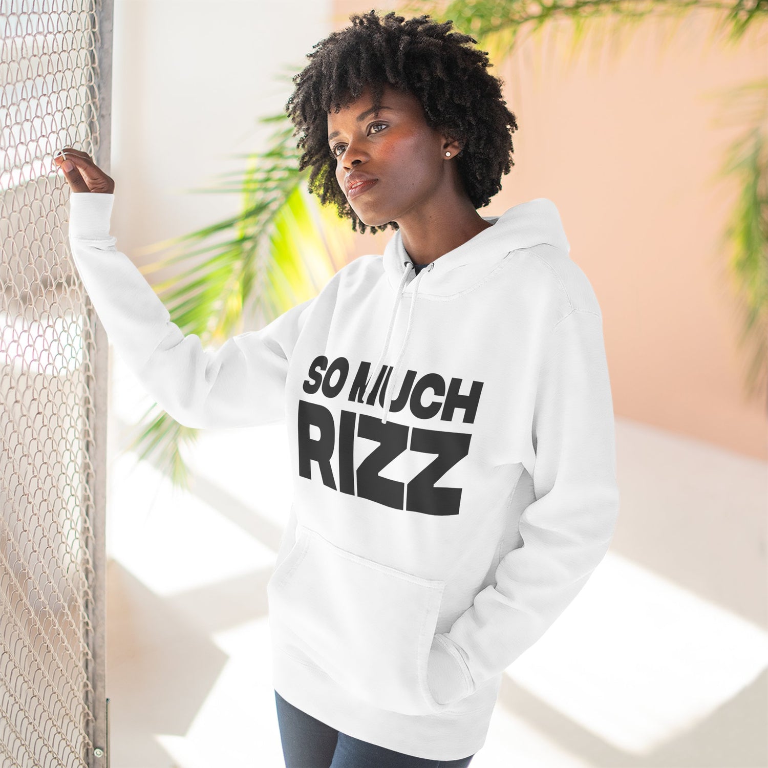 "So Much Rizz" Hoodie — Bold Text Streetwear Pullover for Trendsetters