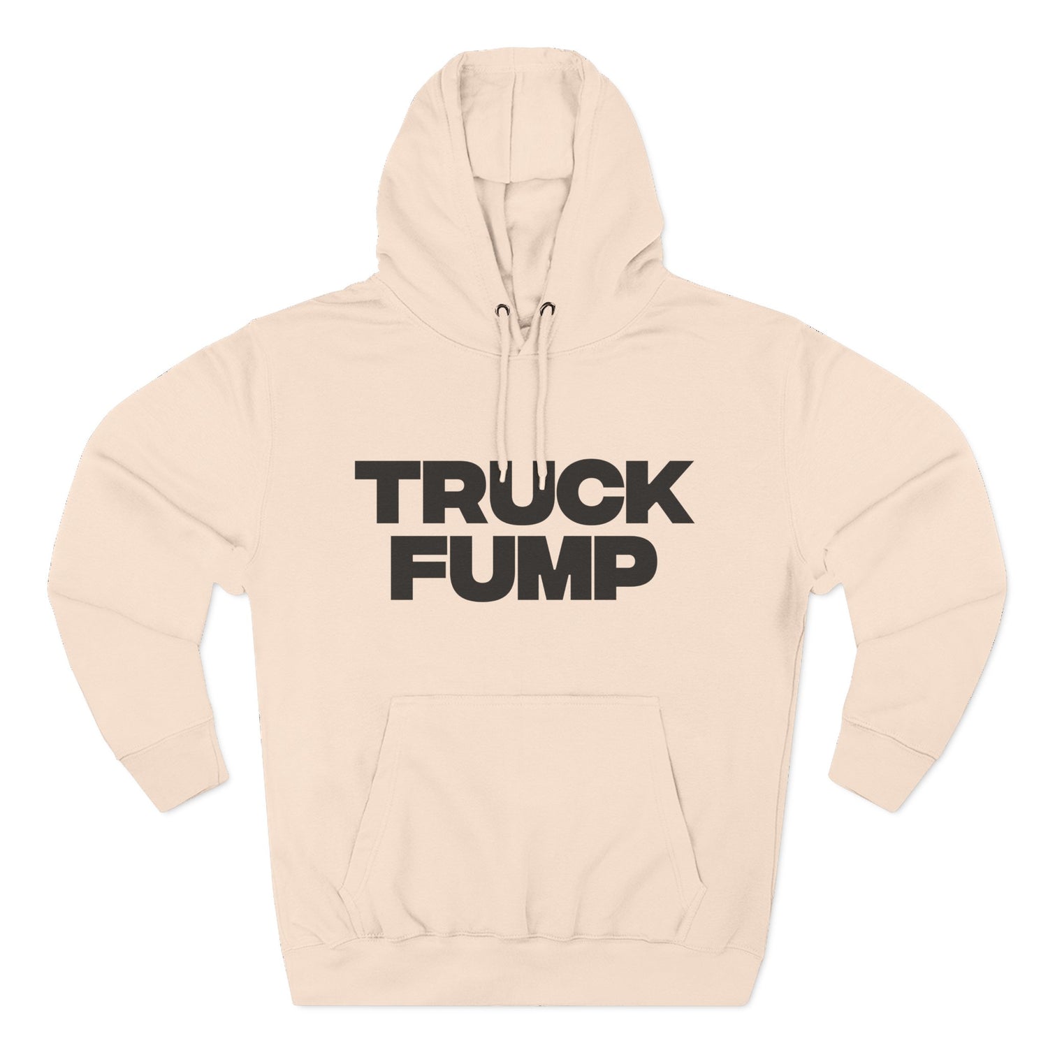 "Truck Fump" Hoodie — Bold Text Political Satire Streetwear Pullover for Trendsetters